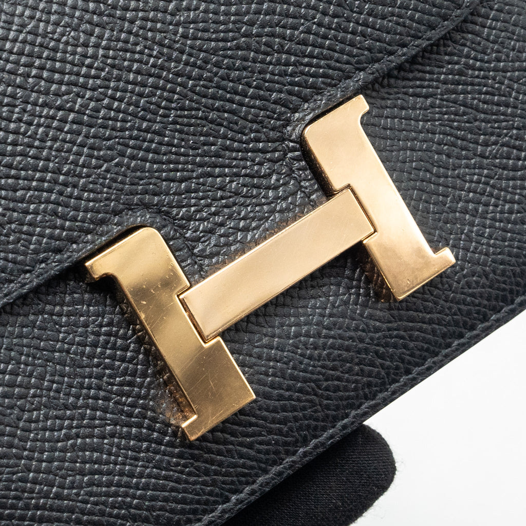 Hermes Constance Slim Epsom Black RGHW