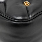 Gucci medium GG marmont studded matelasse shoulder bag lambskin black GHW