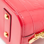 LOUIS VUITTON ALMA BB MONOGRAM PATENT RED GHW