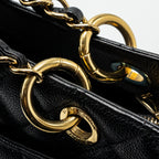 CHANEL GRAND SHOPPING TOTE CAVIAR BLACK GHW