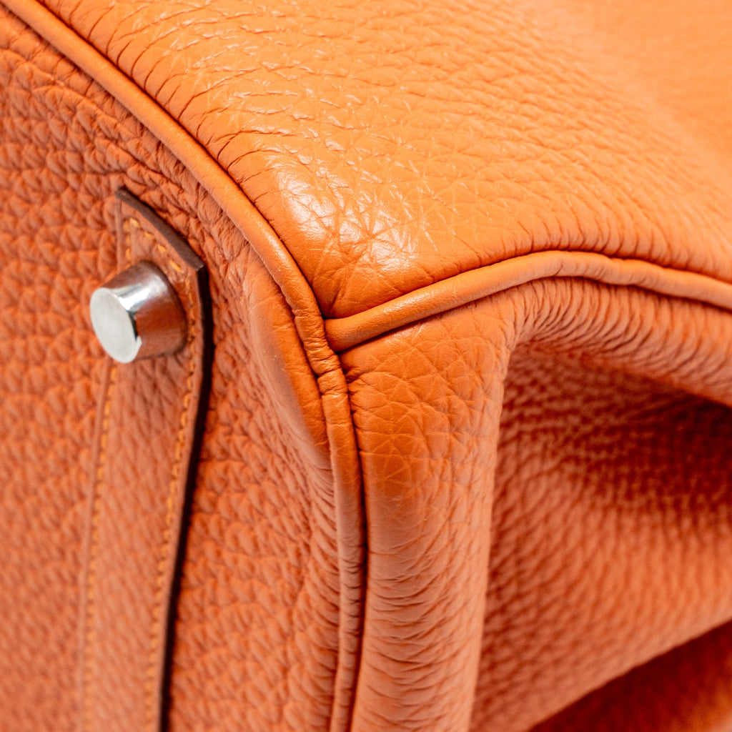 Hermes birkin 30 togo orange SHW