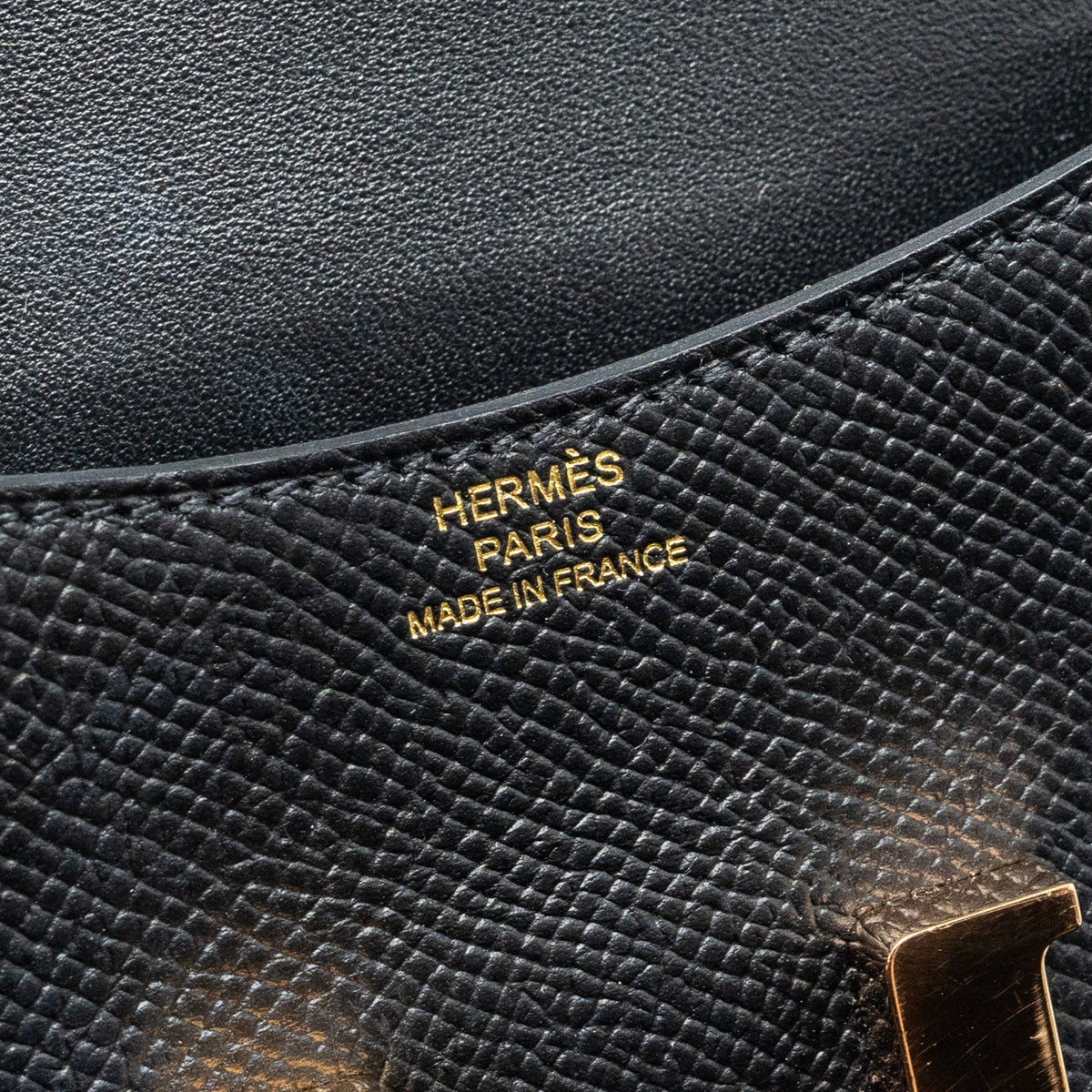 Hermes Constance Slim Epsom Black RGHW