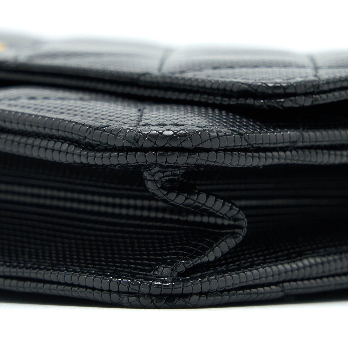 CHANEL LIMITED WALLET ON CHAIN CALFSKIN BLACK GHW