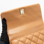CHANEL 21P SMALL COCO HANDLE CAVIAR CARAMEL LGHW
