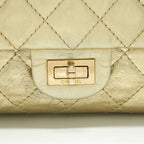 CHANEL 2.55 REISSUE 226 DOUBLE FLAP BAG GOLD GHW