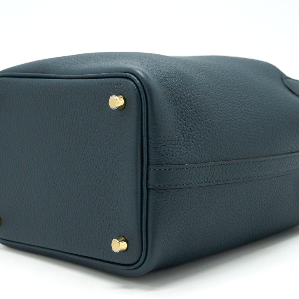 Hermes picotin 18 Lock Bag Vert Cypres GHW with an extra twilly