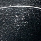 GUCCI INTERLOCKING CHAIN WALLET CALFSKIN BLACK GHW
