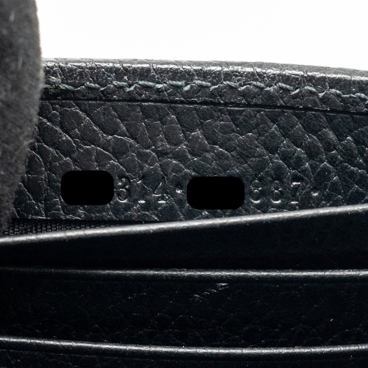 GUCCI INTERLOCKING CHAIN WALLET CALFSKIN BLACK GHW