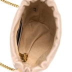 GUCCI GG MARMONT MINI BUCKET DARK BEIGE GHW