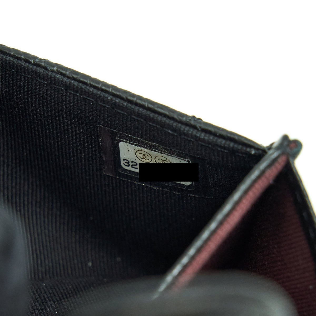 CHANEL CLASSIC FLAP CARD HOLDER CAVIAR BLACK GHW