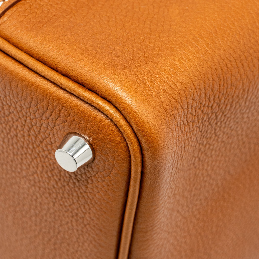 Hermes Picotin 18 lock bag Barenia Faubourg Fauve SHW