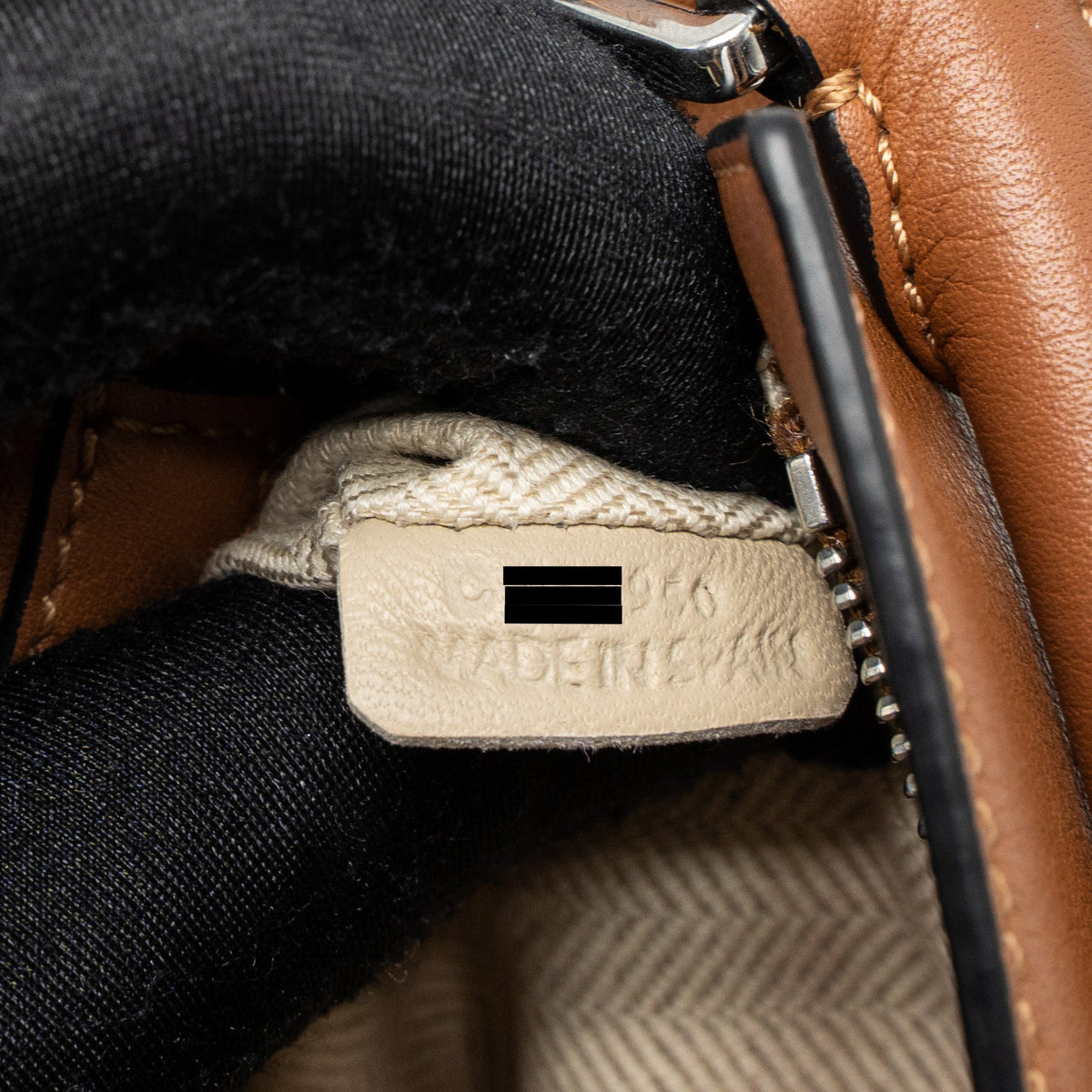 LOEWE MINI PUZZLE BAG CALFSKIN TAN SHW