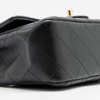 CHANEL MINI RECTANGULAR FLAP BAG LAMBSKIN BLACK LGHW