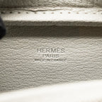 Hermes Plume Mini Chèvre Mysore Gris Perle SHW