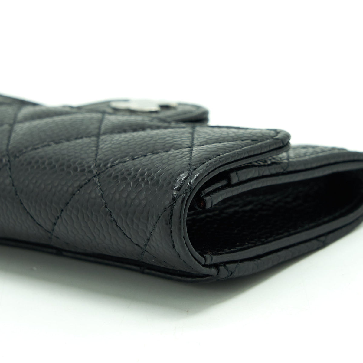 CHANEL CLASSIC FLAP CARD HOLDER CAVIAR BLACK SHW