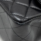 CHANEL MINI RECTANGULAR FLAP BAG LAMBSKIN BLACK LGHW