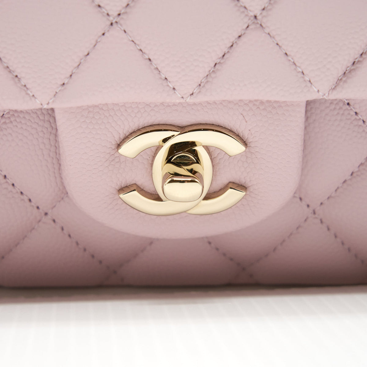 CHANEL MEDIUM CLASSIC DOUBLE FLAP BAG 21S CAVIAR LIGHT PINK LGHW