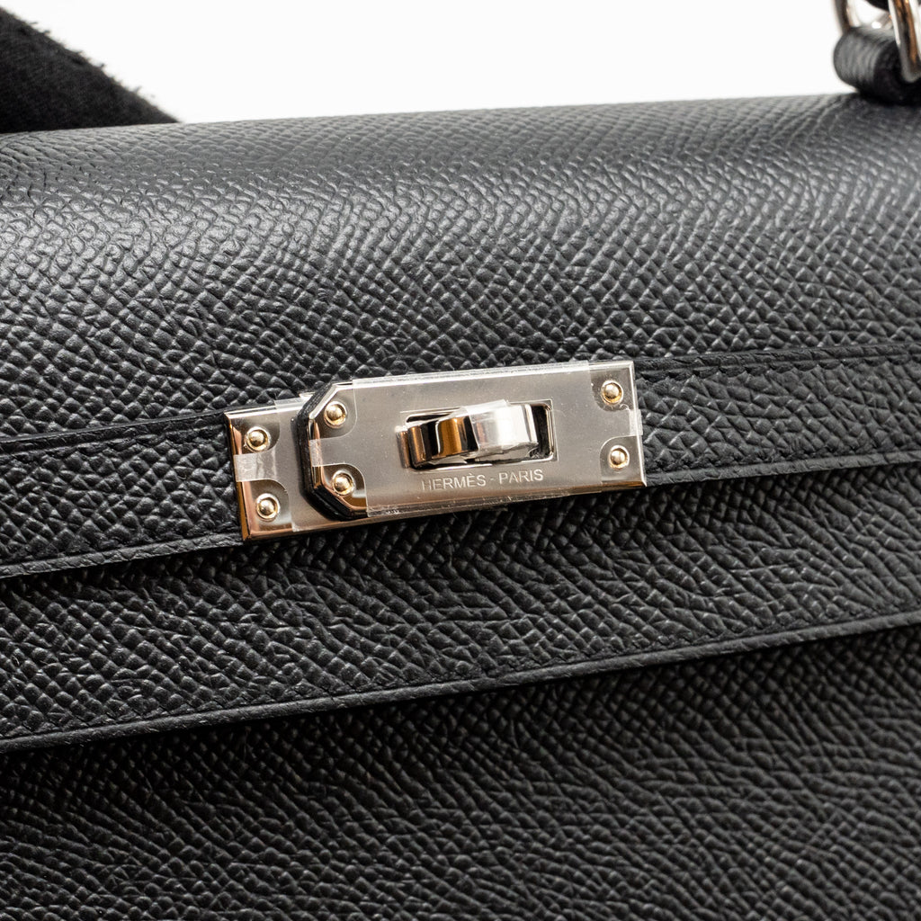 Hermes kelly 25 Epsom black SHW