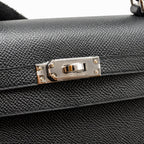 Hermes kelly 25 Epsom black SHW