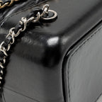 Chanel Gabrielle Backpack Aged Calfskin BLACK Multicolour Hardware