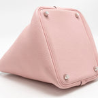 Hermes Picotin 18 Lock Bag Clemence Rose Sakura SHW