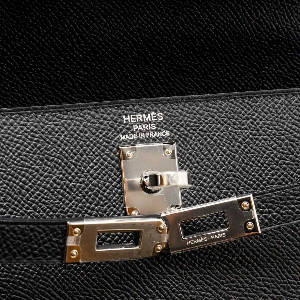 Hermes kelly 25 Epsom black SHW