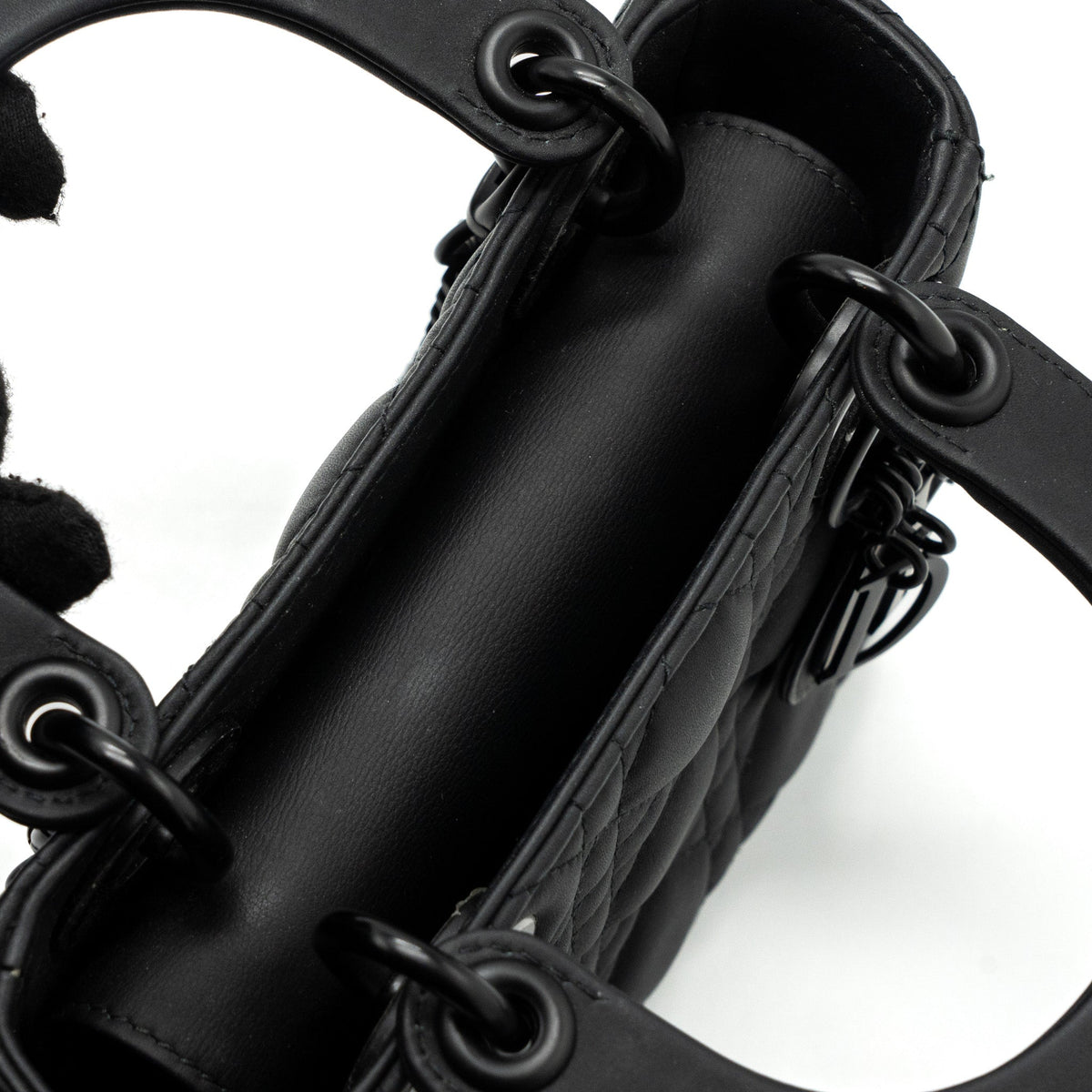 DIOR MINI LADY DIOR CALFSKIN SO BLACK