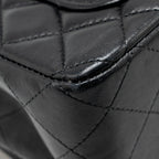 CHANEL MINI RECTANGULAR FLAP BAG LAMBSKIN BLACK LGHW