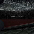 CHANEL CLASSIC FLAP CARD HOLDER CAVIAR BLACK SHW