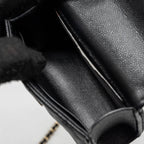 CHANEL TOP HANDLE MINI FLAP BAG CAVIAR BLACK LGHW (MICROCHIP)