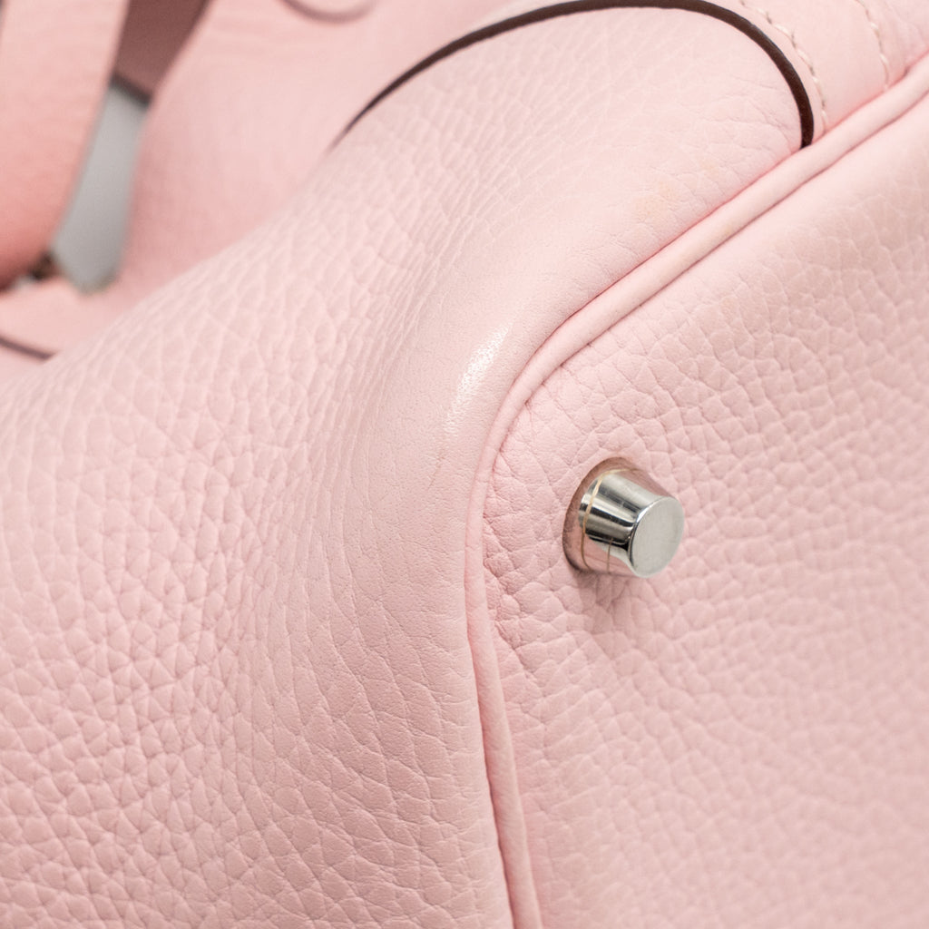 Hermes Picotin 18 Lock Bag Clemence Rose Sakura SHW