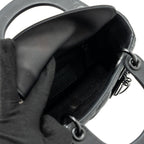 DIOR MINI LADY DIOR CALFSKIN SO BLACK