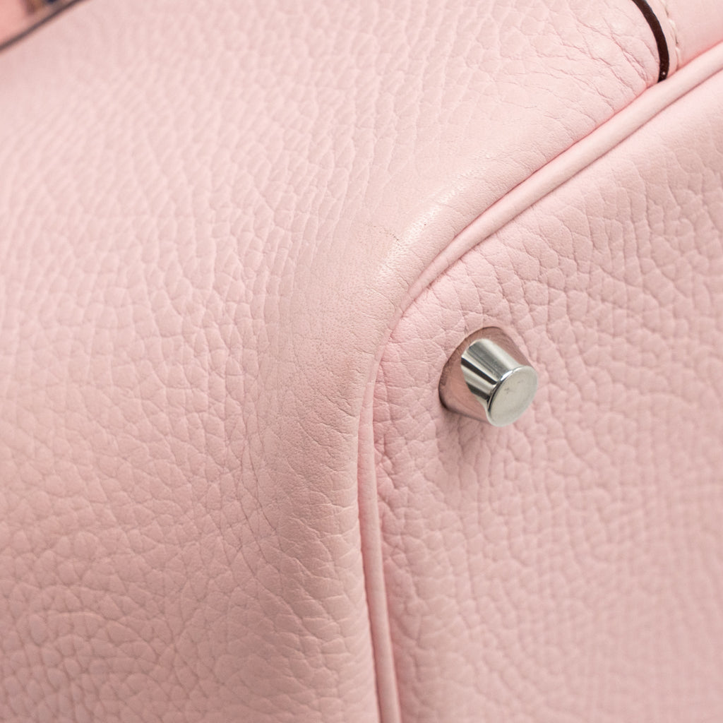 Hermes Picotin 18 Lock Bag Clemence Rose Sakura SHW