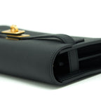 HERMES KELLY CLASSIQUE TO GO WALLET EPSOM BLACK GHW
