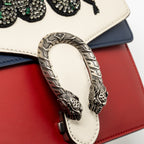 Gucci mini Dionysus bag calfskin multicolor white / black / red SHW