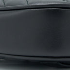 GUCCI MARMONT ROUND BELT BAG BLACK GHW