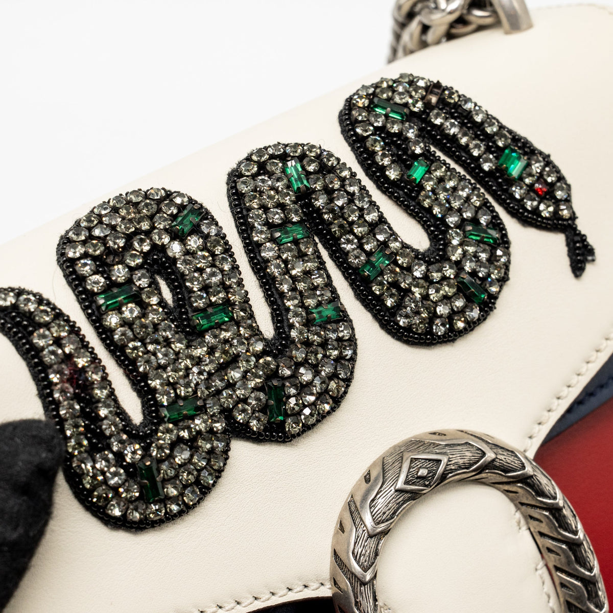 Gucci mini Dionysus bag calfskin multicolor white / black / red SHW