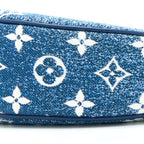 LOUIS VUITTON HALF MOON LOOP BAG DENIM BLUE GHW