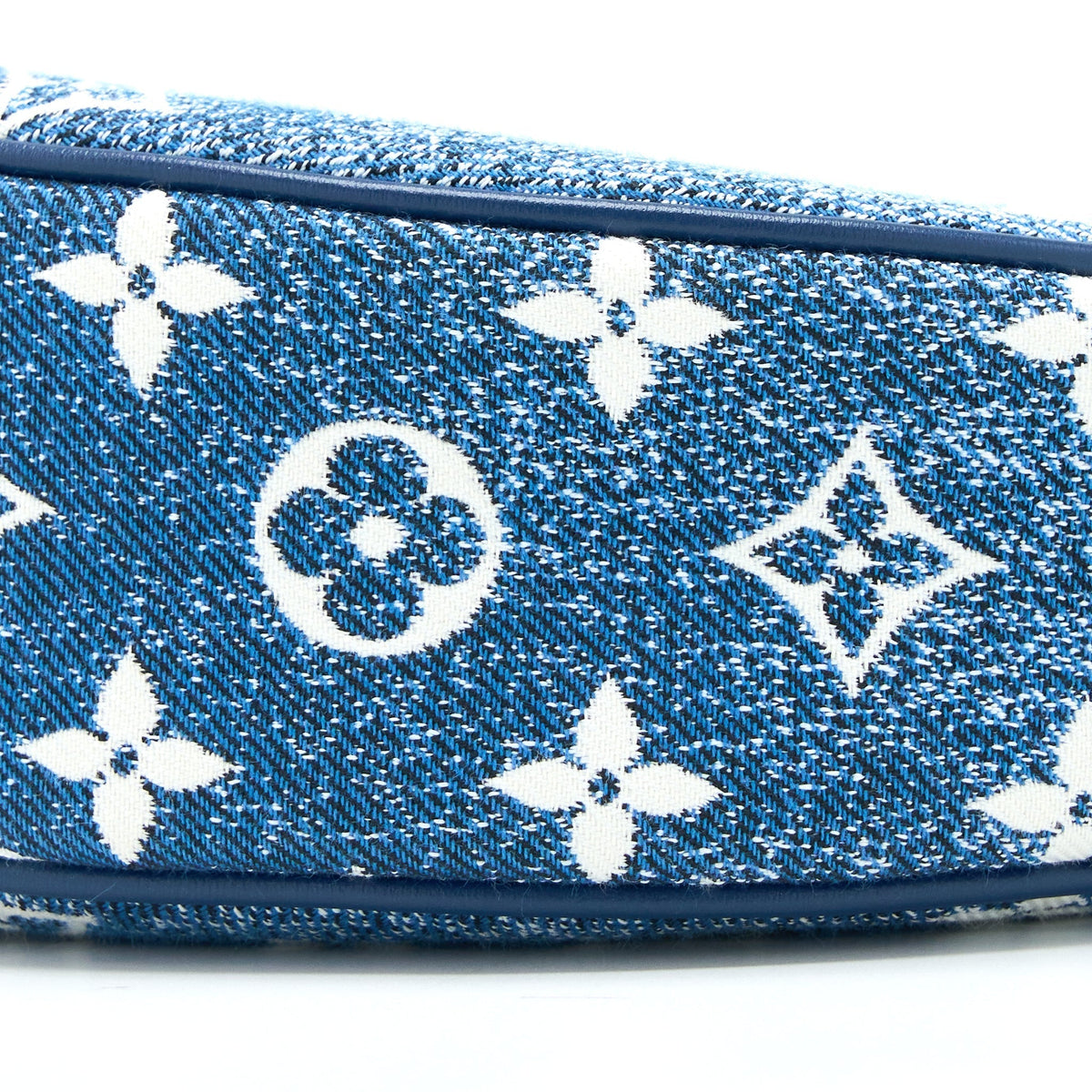 LOUIS VUITTON HALF MOON LOOP BAG DENIM BLUE GHW