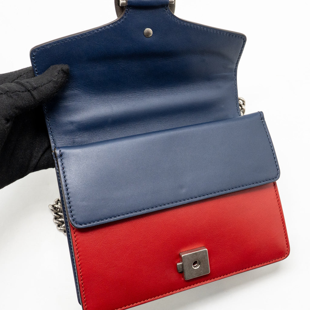 Gucci mini Dionysus bag calfskin multicolor white / black / red SHW