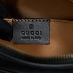 GUCCI MARMONT ROUND BELT BAG BLACK GHW