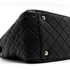 CHANEL XXL CLASSIC TRAVEL FLAP CALFSKIN BLACK RUTHENIUM HARDWARE