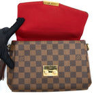 LOUIS VUITTON CROISETTE DAMIER EBENE CANVAS GHW