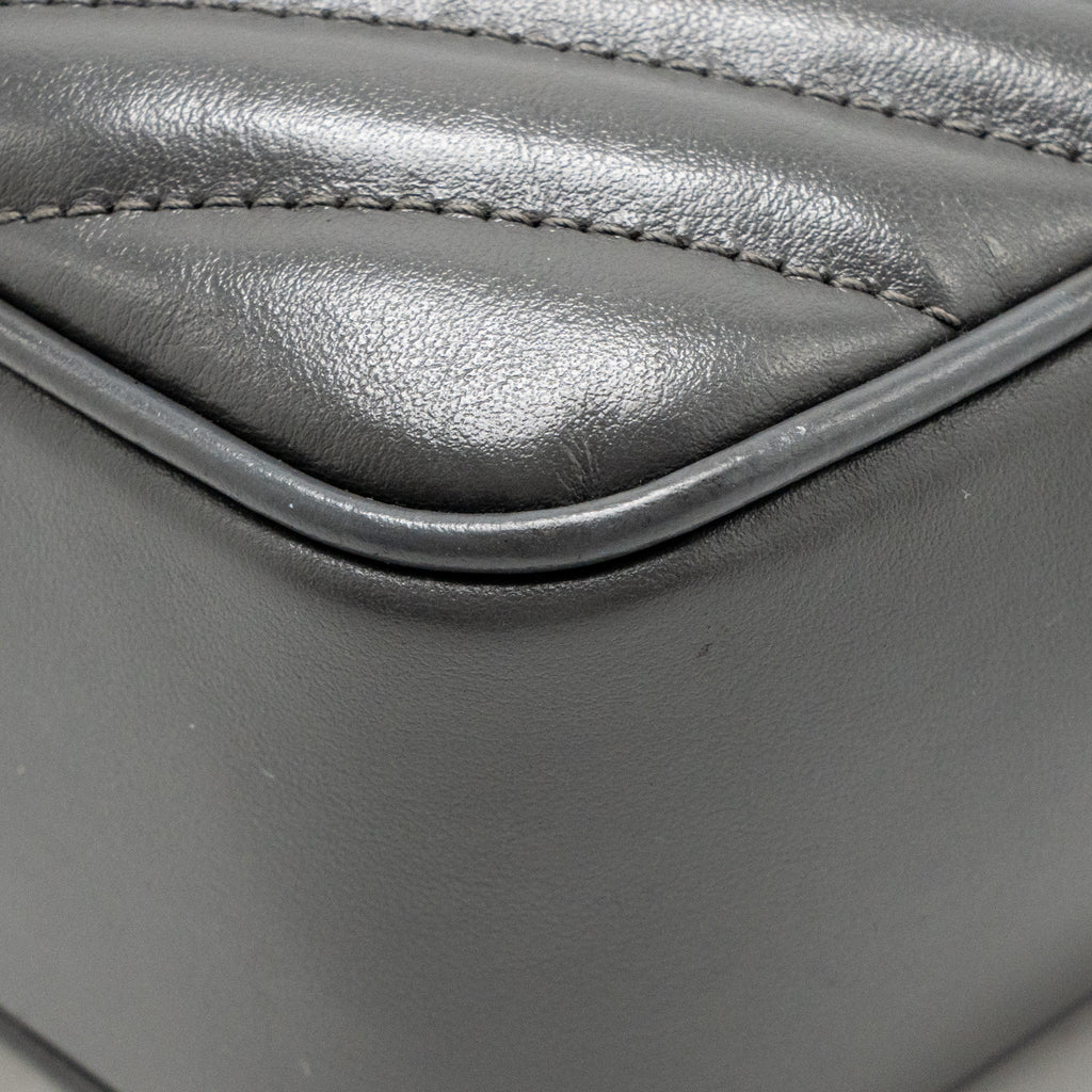 Saint Laurent/YSL Lou Camera Bag Calfskin Slight Grey GHW