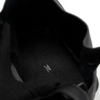 HERMES PICOTIN 18 CLEMENCE BLACK WITH BLACK HARDWARE