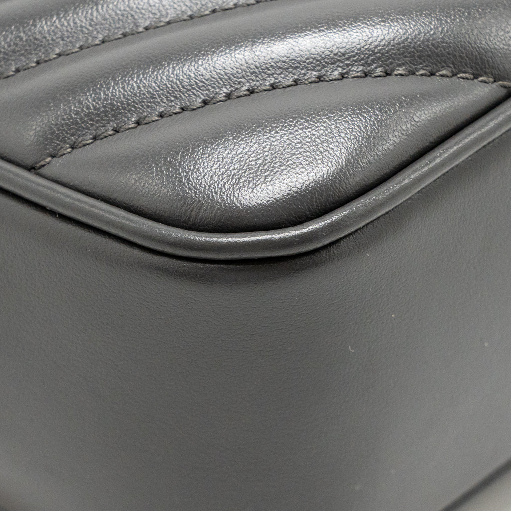 Saint Laurent/YSL Lou Camera Bag Calfskin Slight Grey GHW