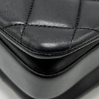 CHANEL SMALL TRENDY CC FLAP BAG LAMBSKIN BLACK GHW