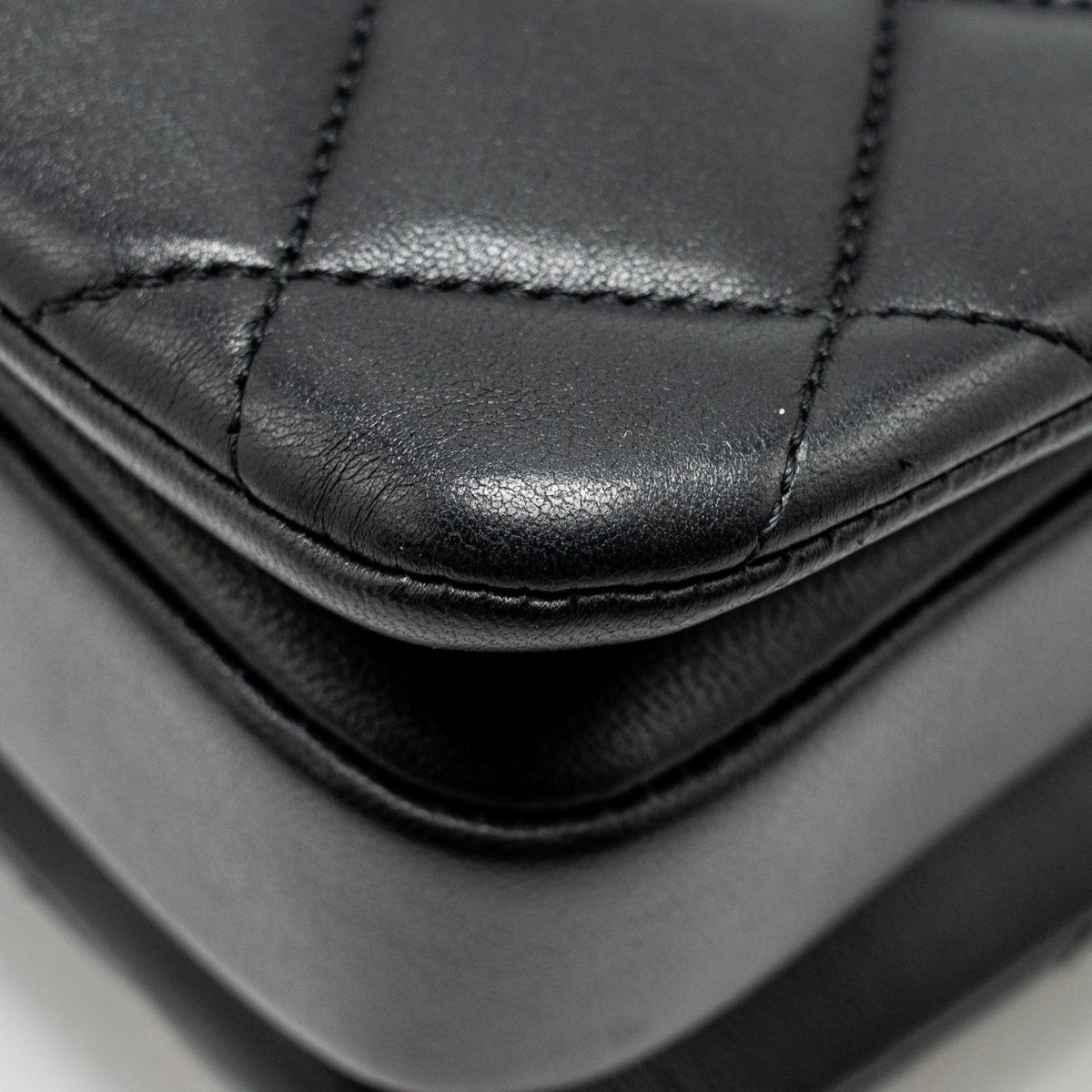 CHANEL SMALL TRENDY CC FLAP BAG LAMBSKIN BLACK GHW