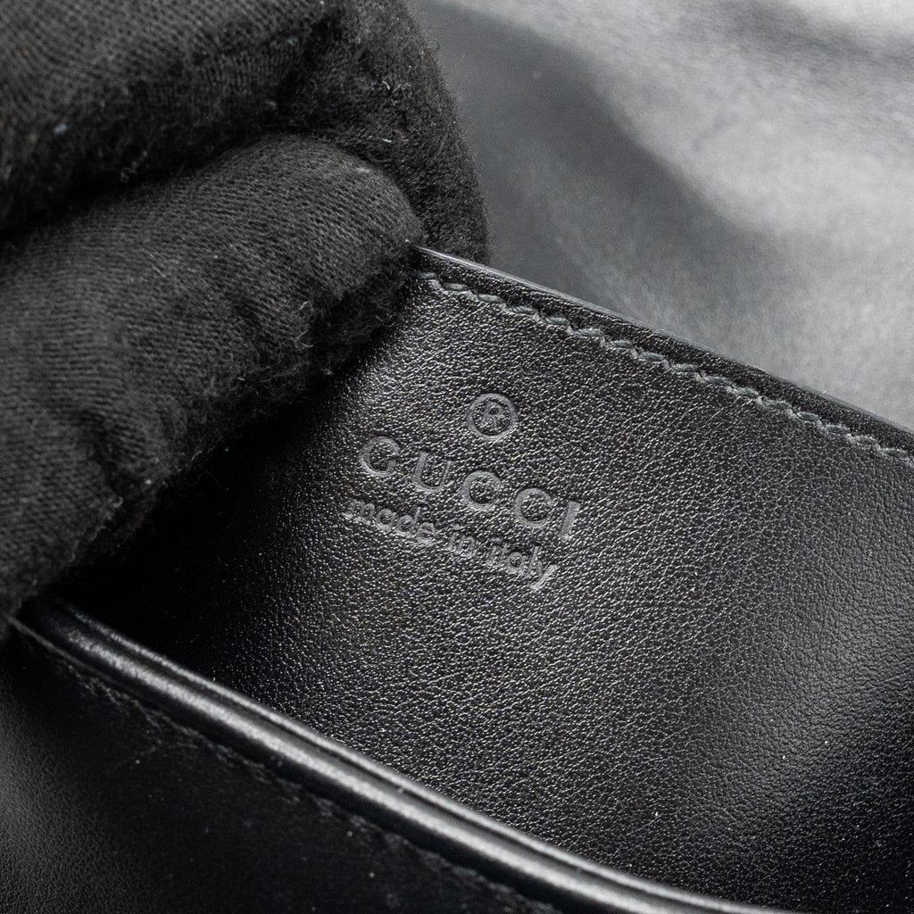 GUCCI MINI MARMONT CALFSKIN BLACK WITH BLACK HARDWARE