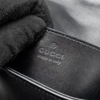 GUCCI MINI MARMONT CALFSKIN BLACK WITH BLACK HARDWARE